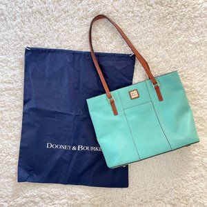 Dooney & Bourke Pebble Grain Lexington Shopper Tote in Mint